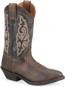 Tan Crazyhorse Double H Boot 12 inch Western